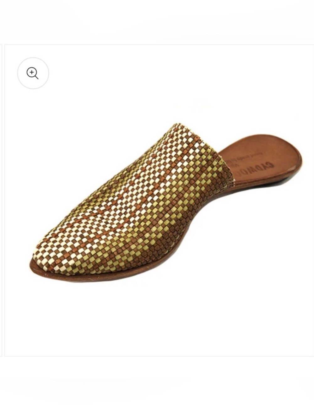 Cydwoq Orient Olive Brown Woven Slip-On Mule - Picture 8 of 9